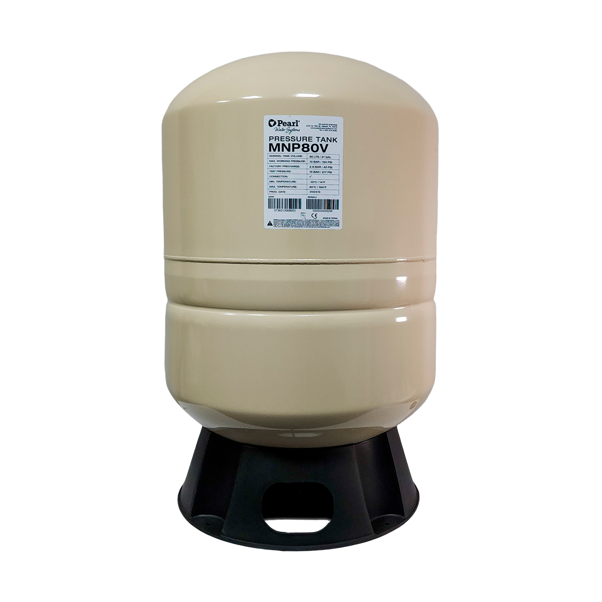 Tanque vertical serie MNP | 80 litros | 21.1 galones