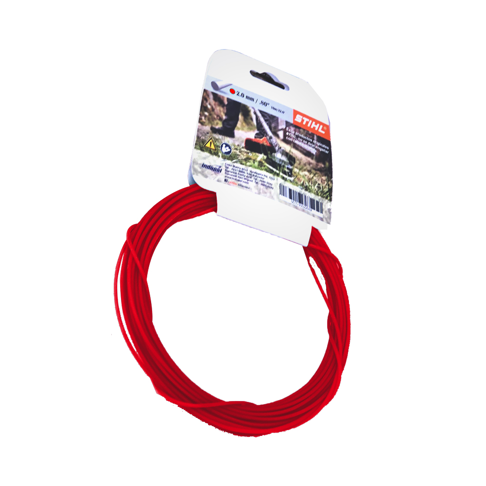 HILO DE CORTE REDONDO ROJO 2.7MM  10MTS