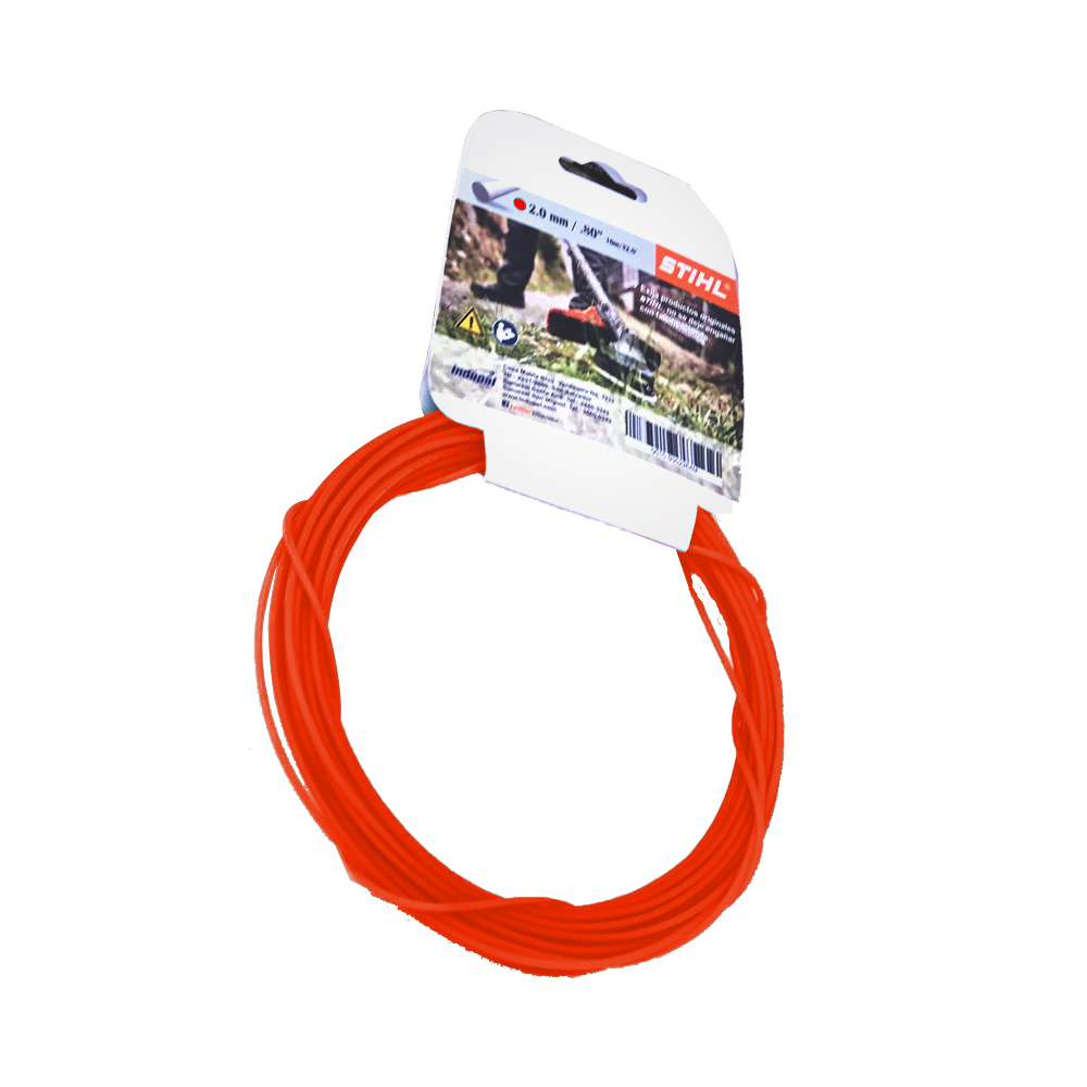 HILO DE CORTE REDONDO NARANJA 2.4MM 10MT