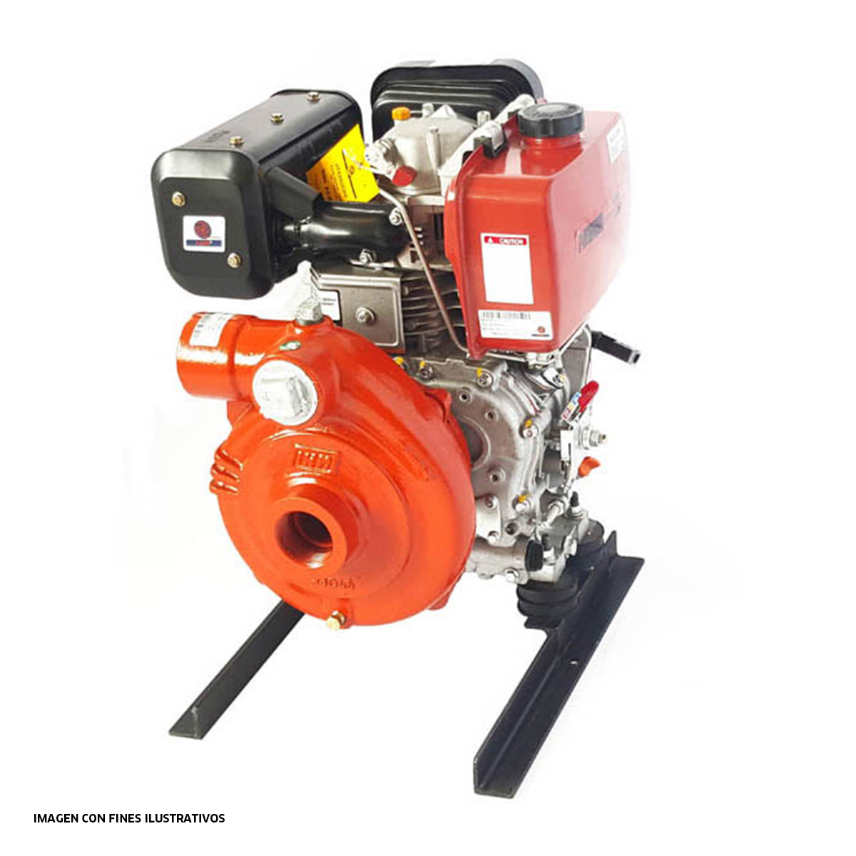 Motobomba de 6.7hp diesel , 3600rpm, altura máxima 37m 2x2