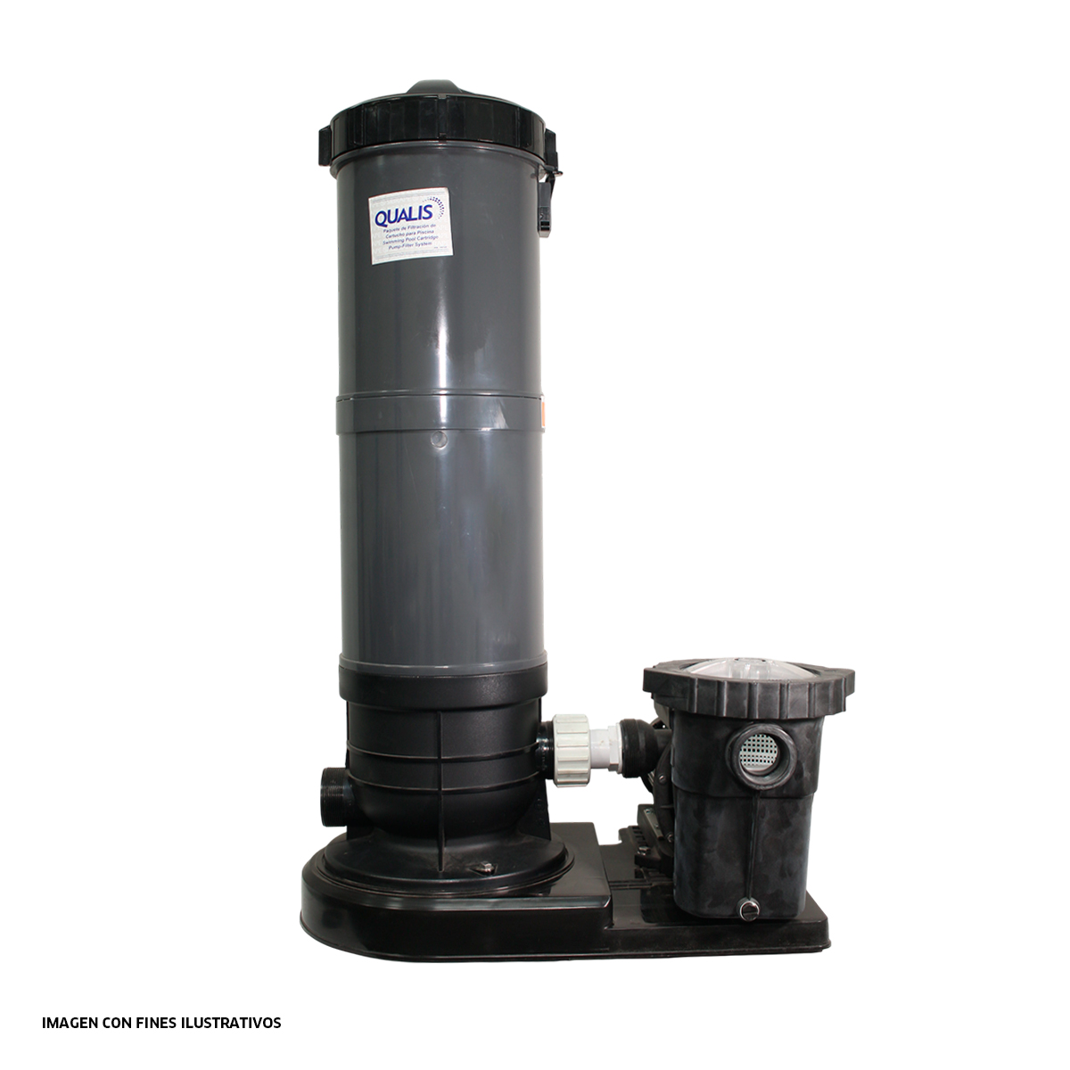 BOMBA AERIS 1.5HP CON FILTRO DE CARTUCHO QUALIS DE 100GPM