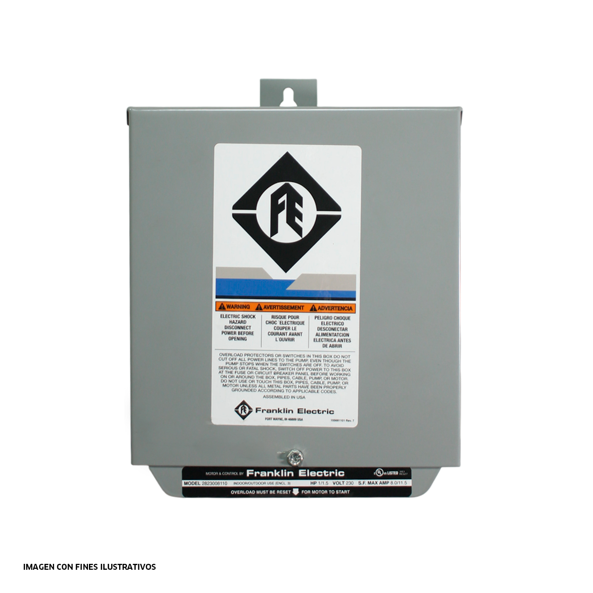 Caja de control para motor sumergible | 5hp | 230V 