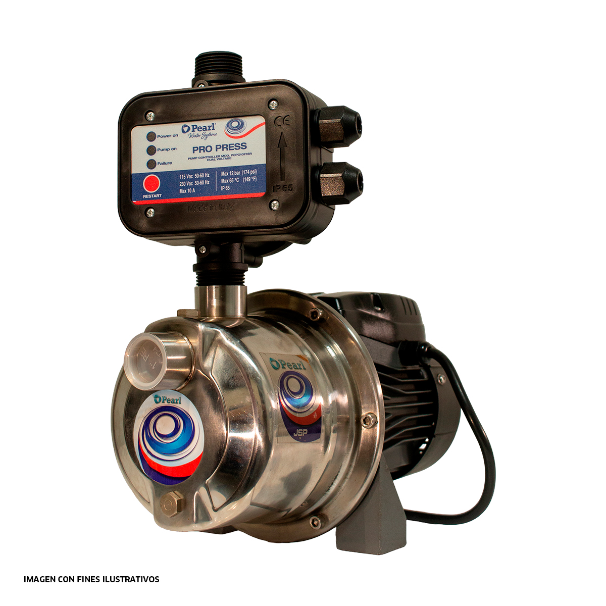 BOMBA 0.7HP CON PRESURIZADOR 10AMP